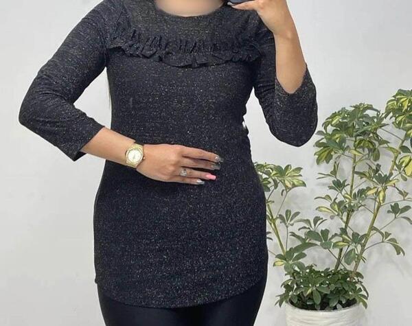 عکس لباس مجلسی پوشیده با پارچه لمه