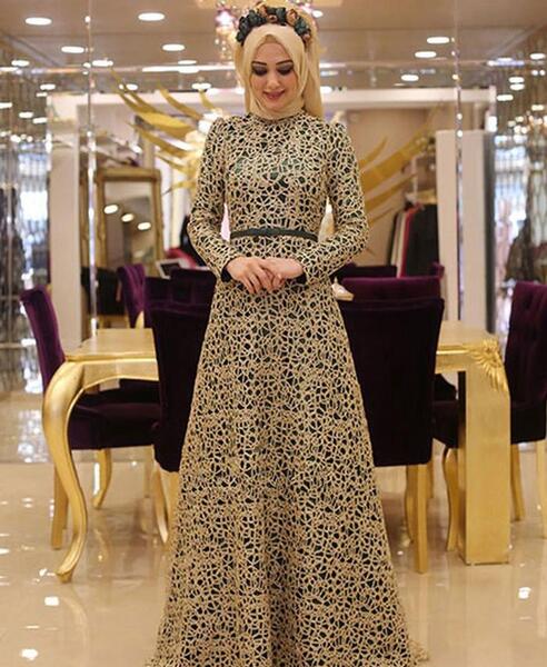 عکس مدل لباس مجلسی لبنانی پوشیده