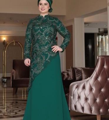 عکس لباس مجلسی گیپور و ساتن سایز بزرگ