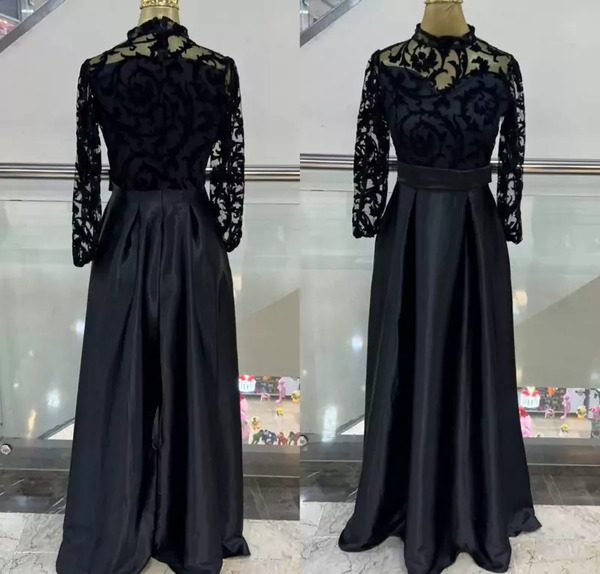 عکس لباس مجلسی گیپور و ساتن سایز بزرگ