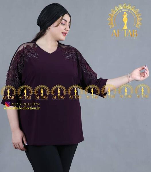 عکس لباس مجلسی گیپور و ساتن سایز بزرگ