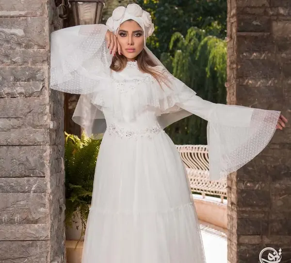 عکس لباس مجلسی عقد سفید