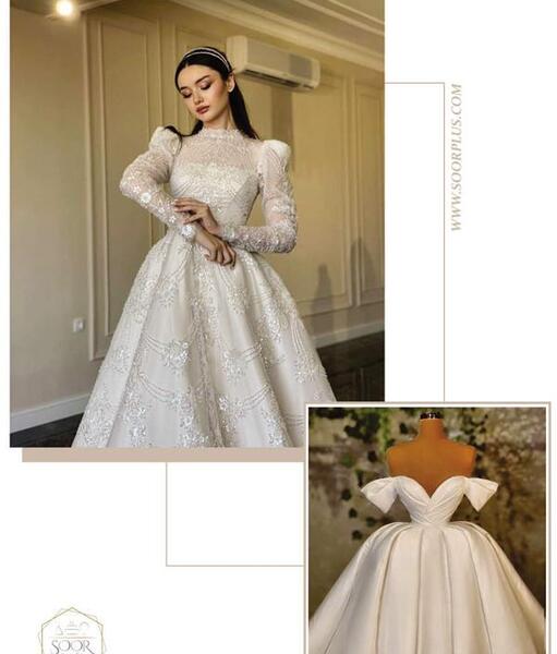 عکس لباس مجلسی عقد سفید