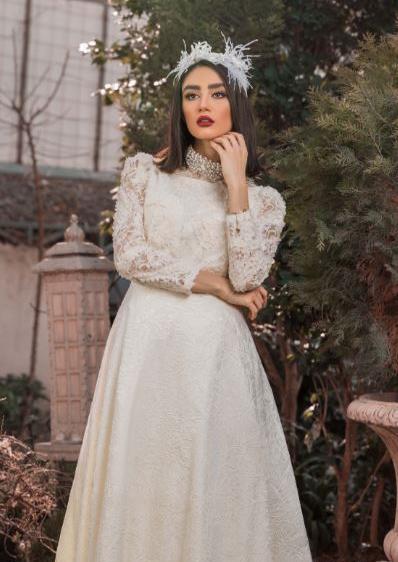 عکس لباس مجلسی عقد سفید