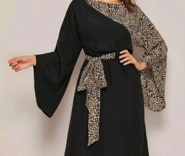 عکس مدل لباس مجلسی مشکی طلایی بلند شیک