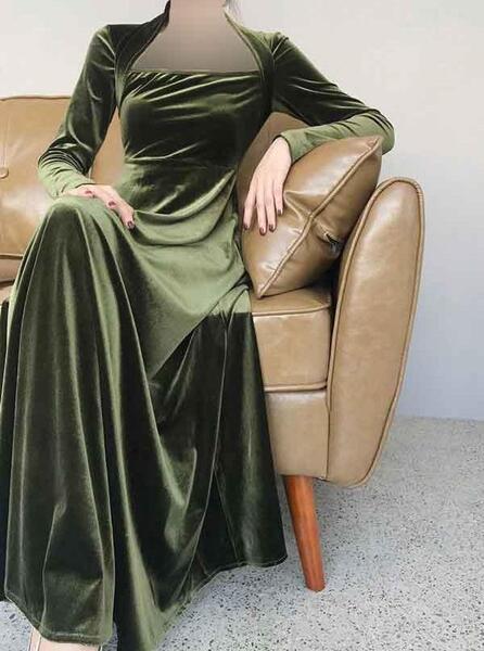 عکس مدل لباس مجلسی پارچه ضخیم