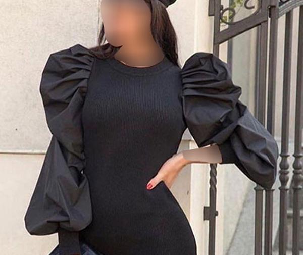 عکس مدل لباس مجلسی آستین صدفی