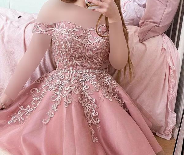 عکس لباس مجلسی دخترانه صورتی عروسکی