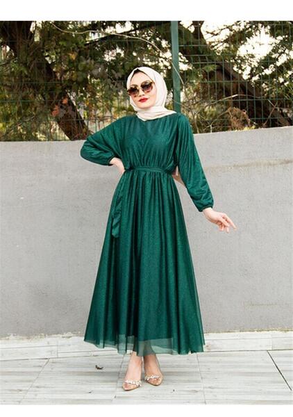 عکس لباس مجلسی زنانه سبز زمردی