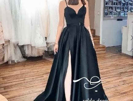 عکس لباس مجلسی ساتن ساده