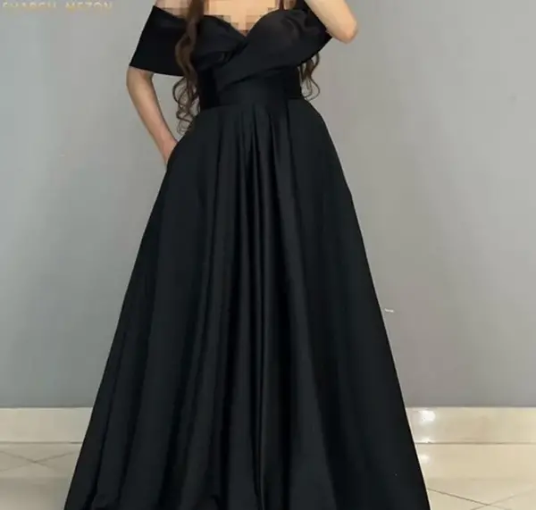 عکس لباس مجلسی ساتن ساده
