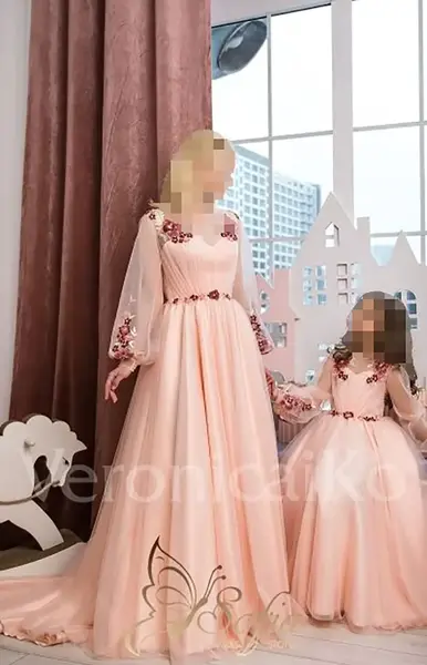 عکس لباس مجلسی ست مادر و دختر پوشیده