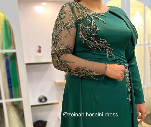 عکس لباس مجلسی ساده و شیک برای افراد چاق