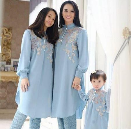 عکس لباس مجلسی ست مادر دختری پولکی