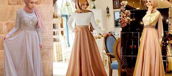 عکس لباس مجلسی با رنگ نباتی