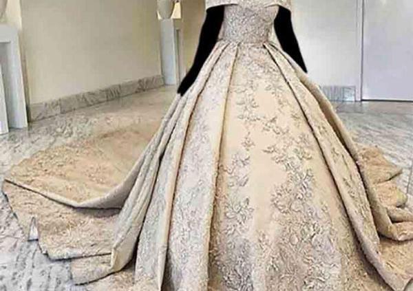 عکس لباس مجلسی با رنگ نباتی