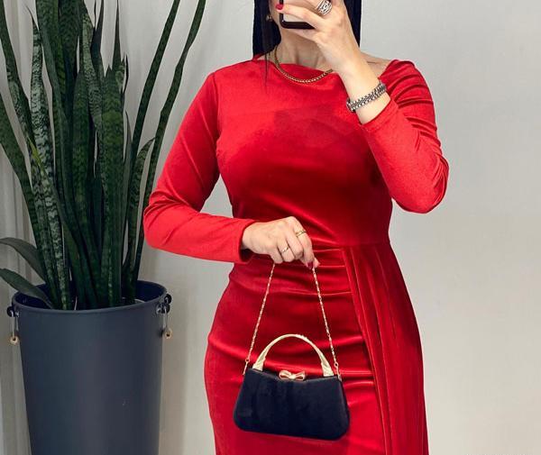 عکس لباس مجلسی کوتاه چرم