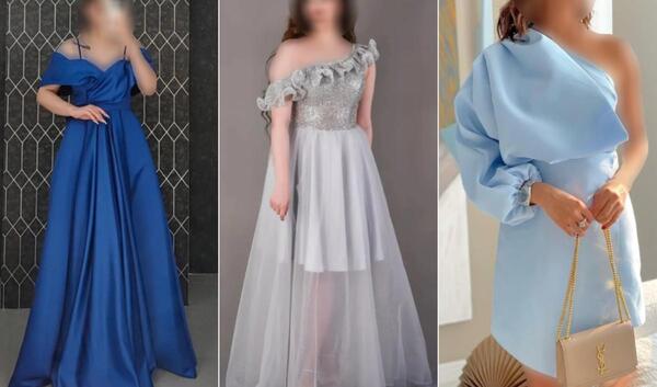 عکس لباس مجلسی تور و ساتن