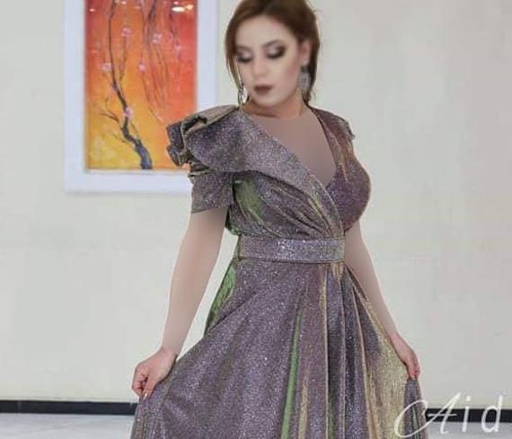 عکس لباس مجلسی ترکیب لمه و کرپ