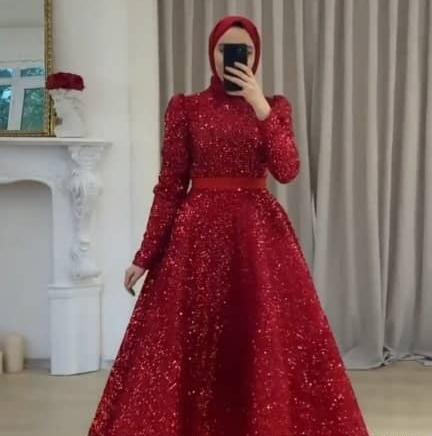 عکس لباس مجلسی دخترانه بلند و پف دار