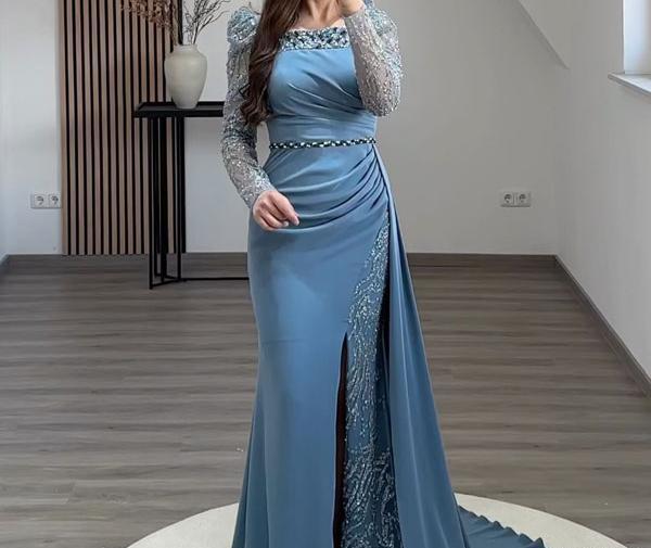 عکس لباس مجلسی بلند دخترانه برای عروسی