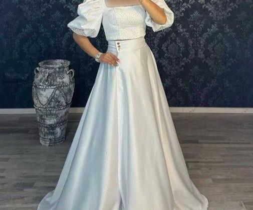 عکس لباس مجلسی بلند دخترانه برای عروسی