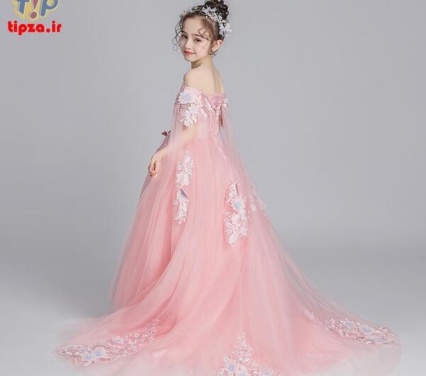 عکس لباس مجلسی بلند دخترانه ۱۲ ساله