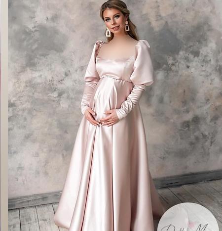 عکس لباس مجلسی بارداری ساده و شیک