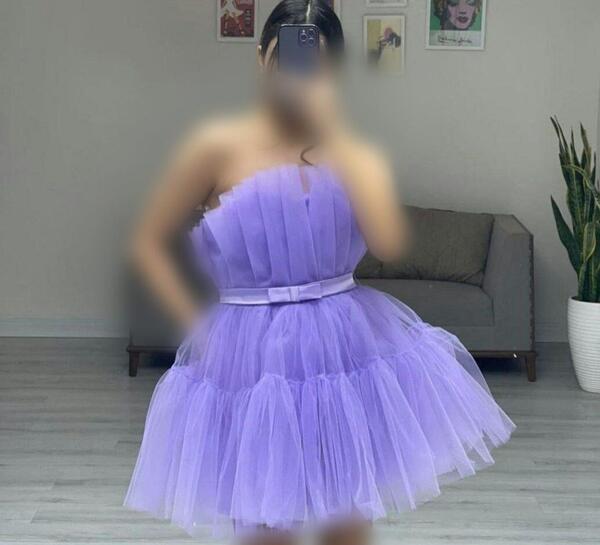 عکس لباس مجلسی آبی کوتاه
