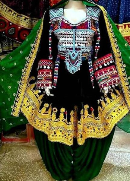 عکس لباس مجلسی افغانی زنانه جدید