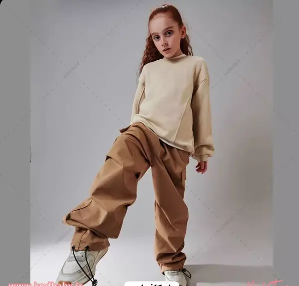 عکس ست کارگو دخترانه صورتی