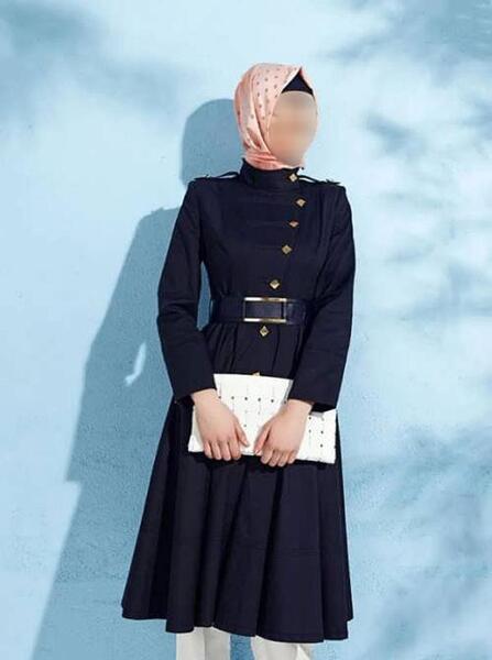 عکس مدل مانتو فون بلند مجلسی