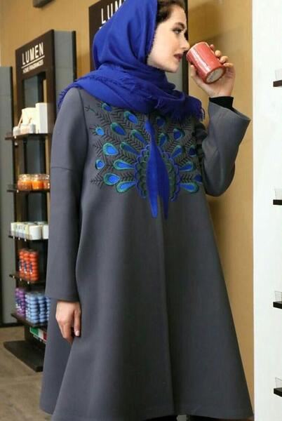عکس مدل مانتو فون مجلسی