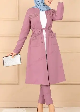 عکس مدل مانتو فون دار ساده