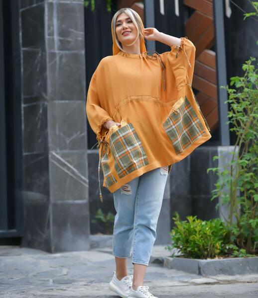 عکس مدل مانتو فری سایز کوتاه