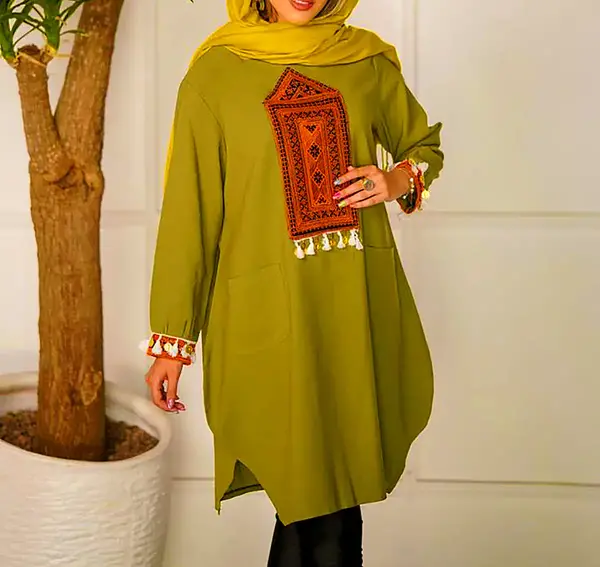 عکس مدل مانتو فری سایز بلند