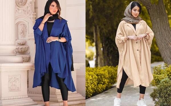 عکس مدل مانتو فری سایز بلند