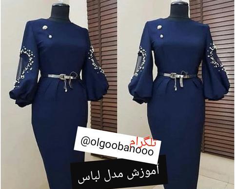 عکس مدل مانتو فون دار بلند