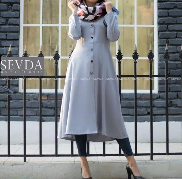 عکس مدل مانتو فون دار زنانه