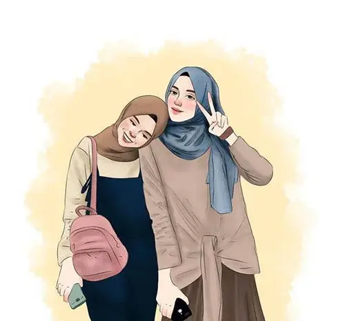 عکس پروفایل ست رفیق دخترونه چادری