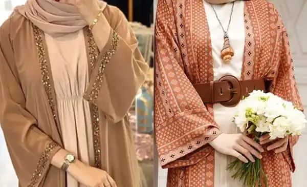 عکس مدل مانتو قهوه ای مجلسی