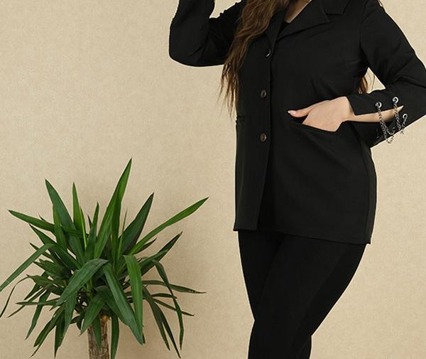 عکس مدل مانتو کوتاه اسپرت مشکی