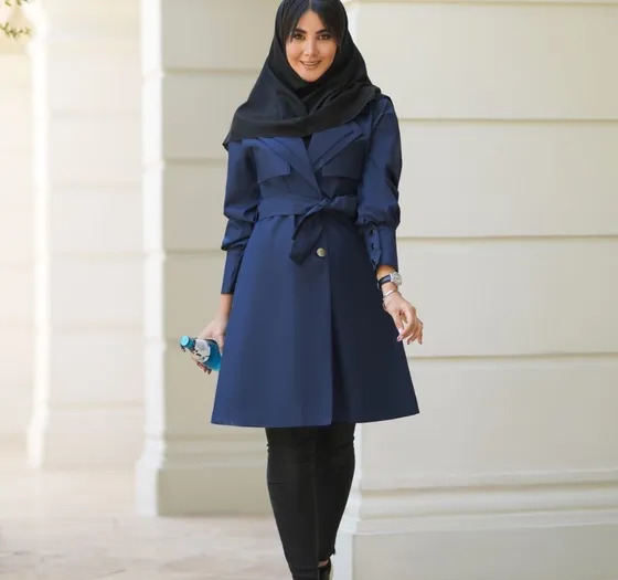 عکس مدل مانتو کوتاه اسپرت مشکی جدید