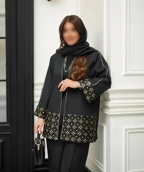 عکس مدل مانتو کتی اسپرت مشکی