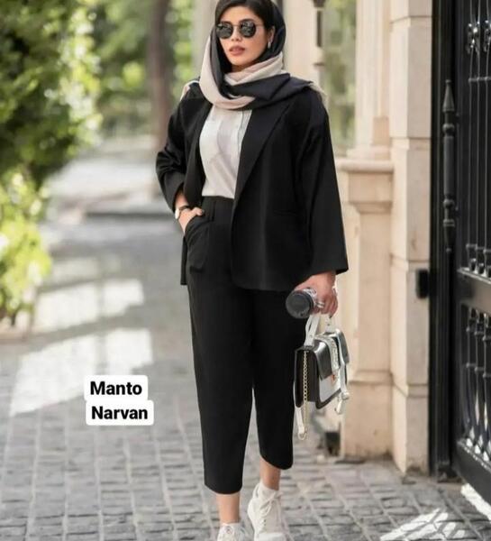 عکس مدل مانتو کتی اسپرت مشکی