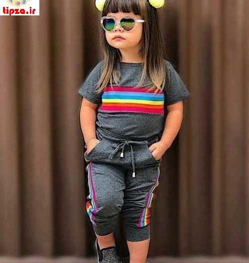 عکس ست لباس دخترانه اسپرت بچه گانه