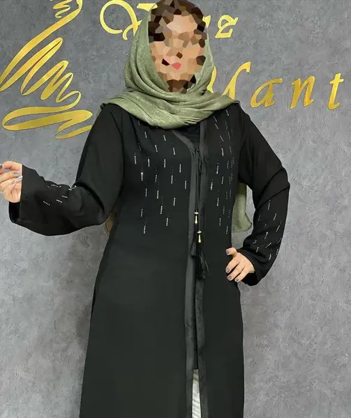 عکس مدل مانتو کرپ مشکی مجلسی