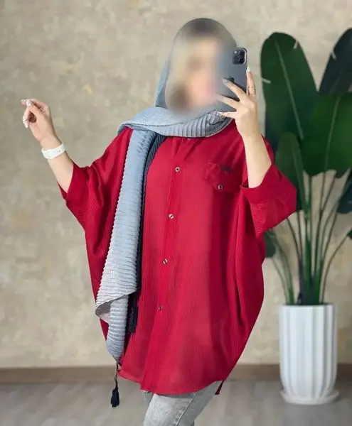 عکس مدل مانتو کیمونو جلو بسته بلند