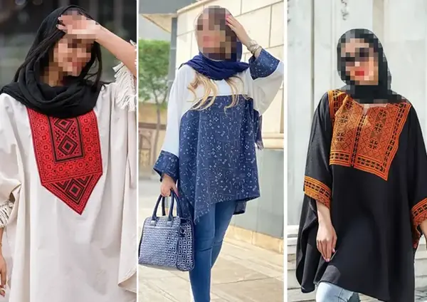 عکس مدل مانتو کیمونو کرپ