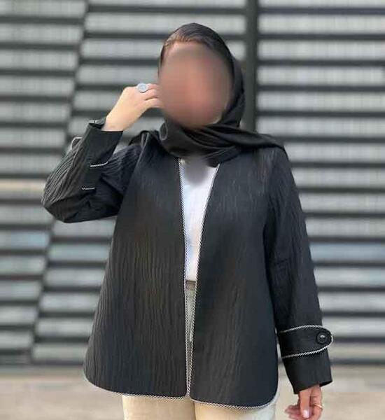 عکس مدل مانتو کرپ باربی مشکی